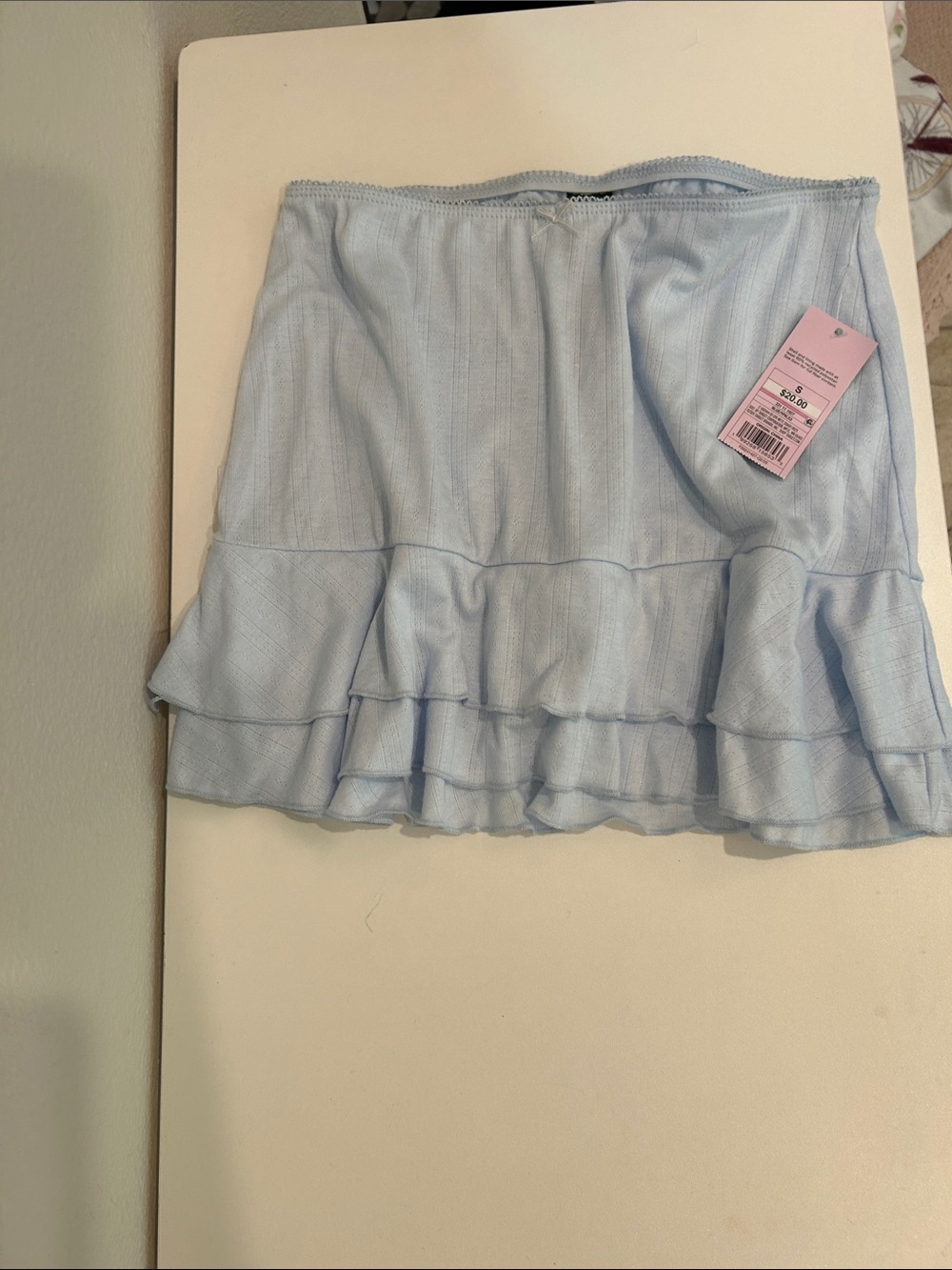 wild fable NWT Size S Powder Blue Ruffle Hem Skort